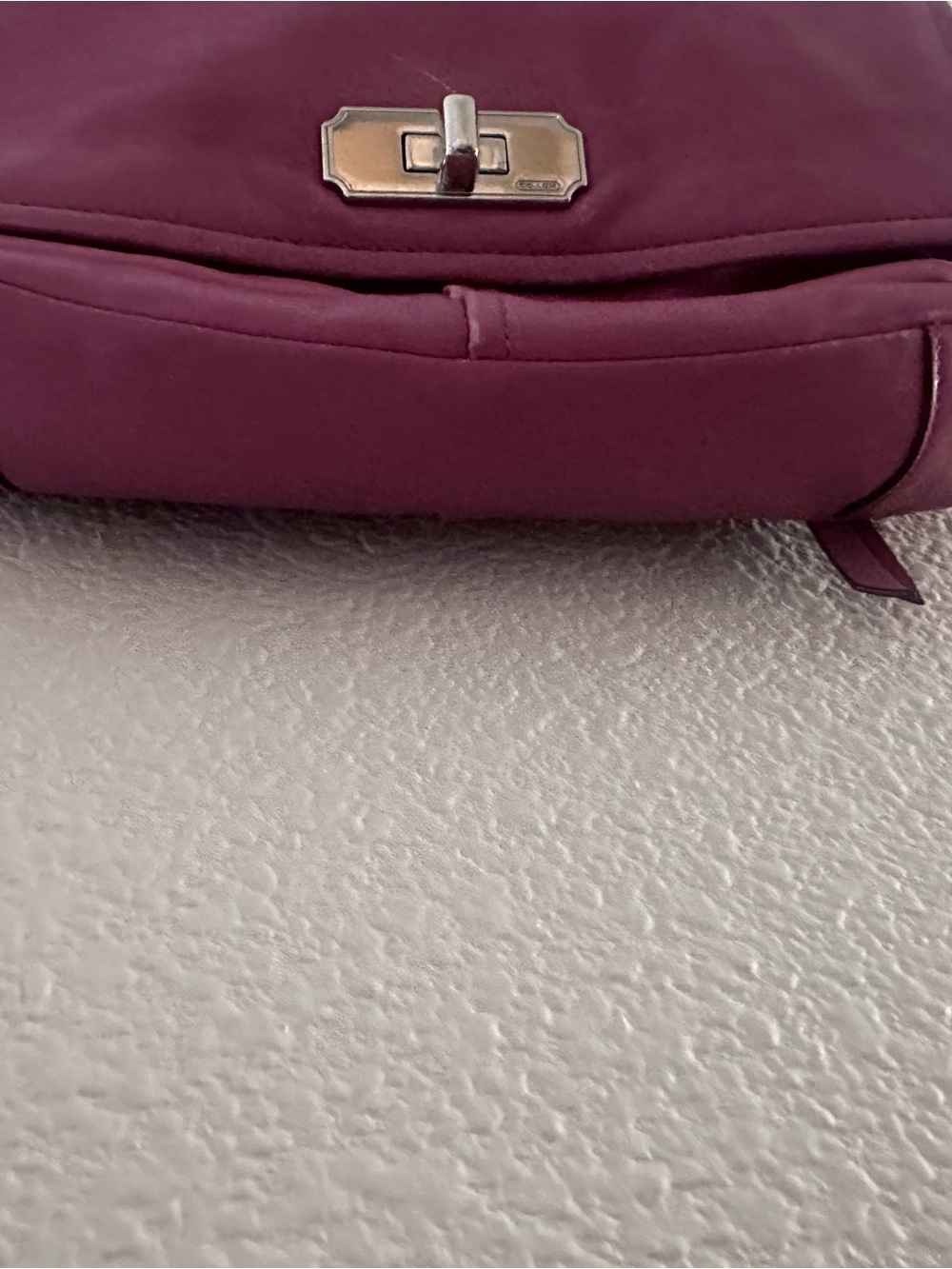 Coach Pink Leather Shoulder Bag with Silver Chain Strap - Picture 9 of 15